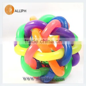 Colorful Woven Bell Ball Pet Sound Toys thumbnail-1