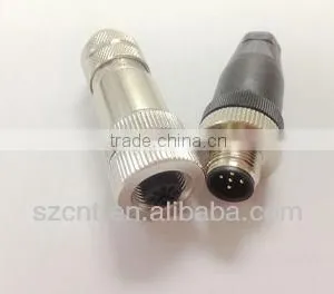 M12 Female and Male Panel Mount Automation Sensor Connector thumbnail-1