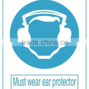 Aluminum Mandatory Sign - Must Wear Ear Protector Signs for Work Safety , thumbnail-1