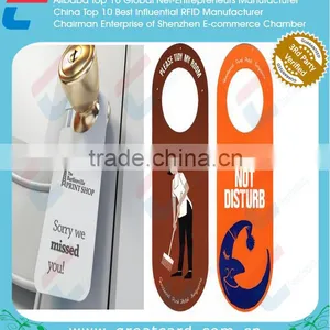 Promotional Custom Printing Plastic PVC Door Hanger Tags for Hotel thumbnail-4
