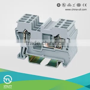 Spring Terminal Block Din Rail Spring Connectors Conductor Red Copper With UL Certificate thumbnail-1