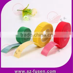 Plastic Hook and Blue Soft Loop Back to Back Cable Ties, Double Sided Hook and Loop thumbnail-2