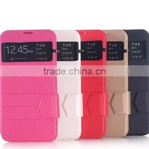 Factory Wholesale Flip Stand Window PU Leather Case For Samsung S6/S6 Edge thumbnail-1