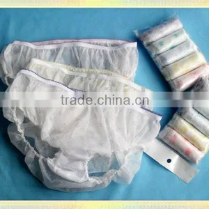 Lady Disposable Underwear With Printing thumbnail-1