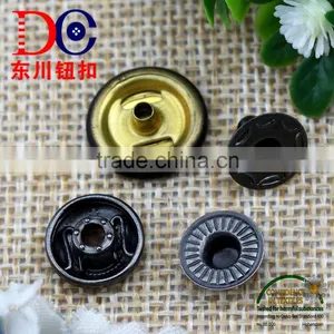 15mm Oeko- Tex Pass Black Custom Logo Metal Snap Button for Leather thumbnail-5