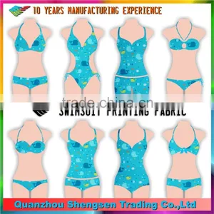 Import Cute Fish Print Nylon Spandex Swimwear Fabric From China thumbnail-4