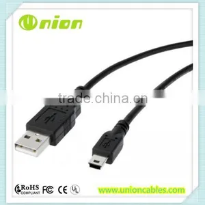 High Speed USB 2.0 Type A Male to Mini B 5 Pin Charger Cable thumbnail-1