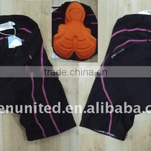 Ladies Quick Dry Cycling Shorts With Quality Padding, Bib Cycling Shorts, Polyester / Spandex Fabric thumbnail-1