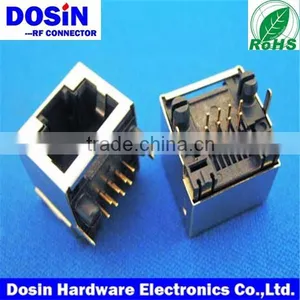 PCB Mount RJ45 Plug Connector With Led and Emi, Cat Modular Jacks thumbnail-1