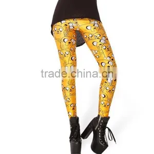 Adventure Time Digital Printing Cartoon 3d Leggings Pretty Fashion Women Leggings thumbnail-2