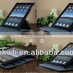 PU Leather Notebook Case for IPad 2 thumbnail-1