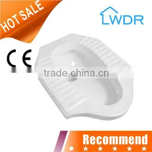 S-trap Ceramic Square Squating Pan WC Bowl thumbnail-3