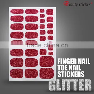 Self-adhesive High Quality Glitter Powder Nail Art Sticker thumbnail-5