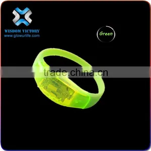 Voice Activated Noise Flashing Bracelet,silicon Led Bracelet thumbnail-4