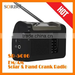 Dynamo Emergency Solar Hand Crank Self Powered AM/FM Weather Radio thumbnail-1