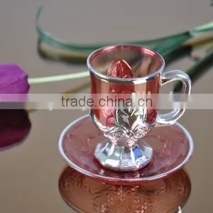 2016 China Manufacturer Golden Plated Coffee Cup and Saucer Set thumbnail-3