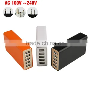 High Quality 5 Usb Ports Intelligent Usb Smart Charger Smart Quick Charger thumbnail-5