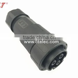 High Voltage 3 Contacts Screw Terminal Waterproof Panel Mount Connector thumbnail-4
