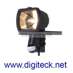 W7 - 300W 110 DEGREES PIR TRANSMITTER SENSOR SECURITY FLOODLIGHT WITH INTERNAL CHIME / ALARM RECEIVER thumbnail-1