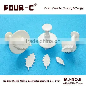 Holly Leaf Cake Decorating Plunger Cutters, Sugarcraft Plunger Cutters-Christmas Gifts thumbnail-1