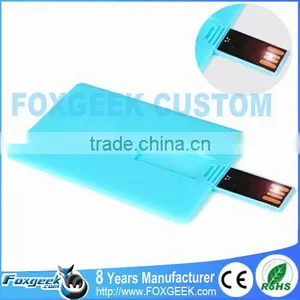 Wholesale Blue Color Full Body Painting USB Flash Drive WaterProof,Custom Promotional Business Card USB Stick Logo Printing thumbnail-1