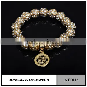 Wholesale High Quality Fashion Bead Bracelet /Custom DIY Bracelet With Crystals thumbnail-1
