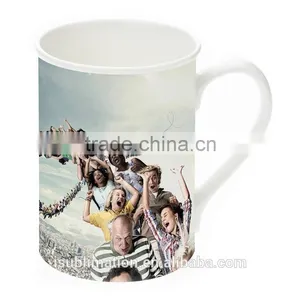 Curled Rim Sublimation Blank Bone China Mug thumbnail-1