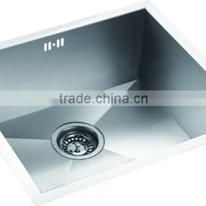 Undermount Single Bowl Stainless Steel Commerical Hand Made Kitchen Sink GR-3318SR thumbnail-3