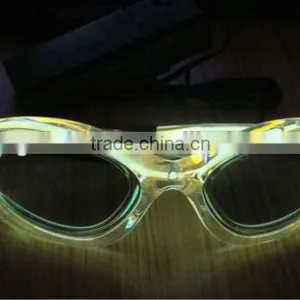 Animated el Glasses /el Glass With 3v Inverter in Yellow Color thumbnail-1