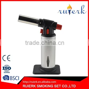 High Quality Refillable Gas Butane Blow Torch Jet Lighter Culinary Solder Cooking Chef Torch EK-037 thumbnail-1