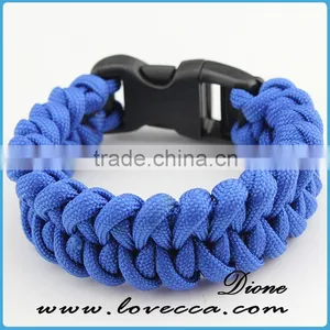 Different Paracord Bracelets Waves Style Outdoor Army Firestarter Bangles thumbnail-5