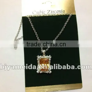 3A CZ Stone Necklace Handmade Fashion Pandent thumbnail-1