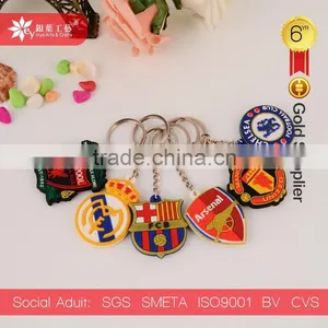 Football Club Soft Pvc Keychain Pvc Rubber Key Chain thumbnail-1