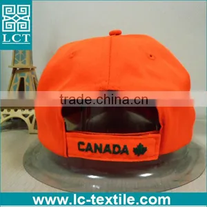 LCTN1877 Orange Low Profile Racing Stripe Cotton Twill Baseball Cap With Hair thumbnail-3