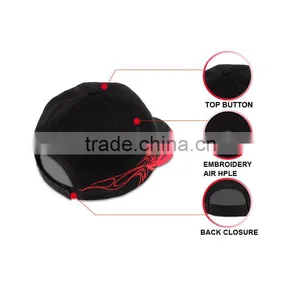 High Quality Twill Cotton Custom Embroidery Promotional 6 Panel Baseball Cap Wholesale thumbnail-5