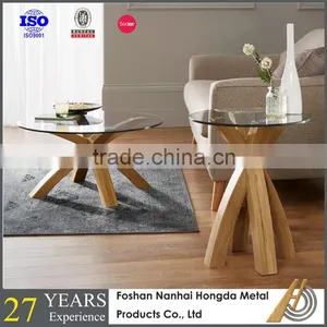 Small Wooden Round Table thumbnail-1