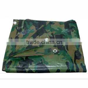 150 Gram Single Side Lamination Camouflage Tarpaulin With Metal Eyelets thumbnail-2