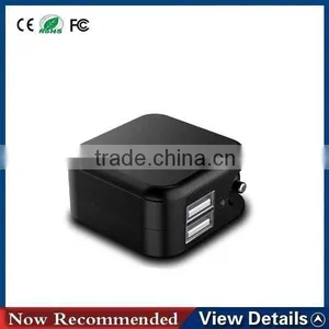 2 in 1 Dual USB Port Wall and Car Mini Usb Car Charger & Wall Charger for ip 3g/3gs/4g/4gs thumbnail-1
