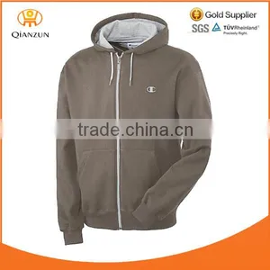 Mens Hoodie Full Zipper Cotton Blend Fleece Hoodies New With Tags thumbnail-1