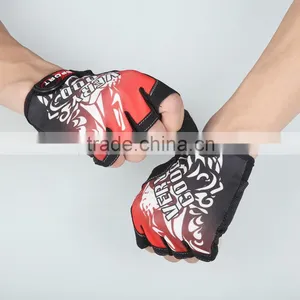 Breathable pu Materia Automobiles Half Finger Gloves thumbnail-4