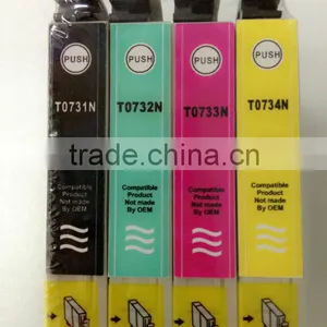 Compatible Inkjet Ink Cartridge for Epson Printer T0731 T40W TX550W TX600FW thumbnail-1