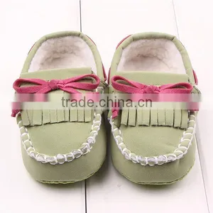 New Winte Fringed With Velvet Baby Toddler Shoes thumbnail-3