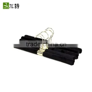 2 Colors Straight White Black Sponge Inside Exuisite Stainless Steel Coat Hanger thumbnail-3