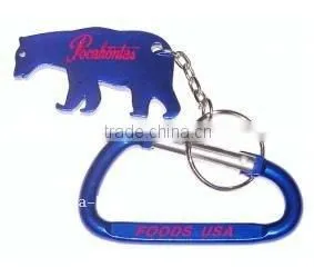 Bear Shape Bottle Opener With Key Chain & Carabineer thumbnail-1
