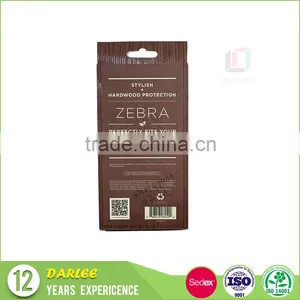 ShenZhen Wooden Color Book Shaped Mobile Phone Case Packaging Box With Hang Hole thumbnail-3