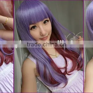 Top Quality 80cm Long Straight Heat Synthetic Multi Color Cosplay Wig thumbnail-6