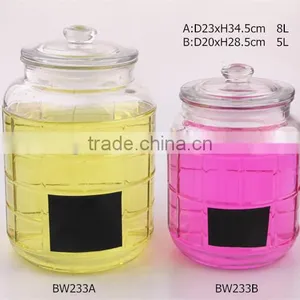 Glass Jar With Glass Lid thumbnail-1