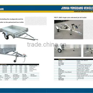 7x5ft Hot Dipped Galvanized Chequer Plate Full Welded Strong Trailer thumbnail-3