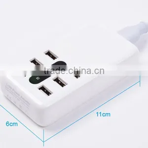 Usb Power Outlet Power Strip Board With 6 Usb Ports Charger thumbnail-3
