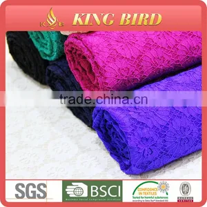 100% Polyester New Lace Mesh Fabric Textile thumbnail-1